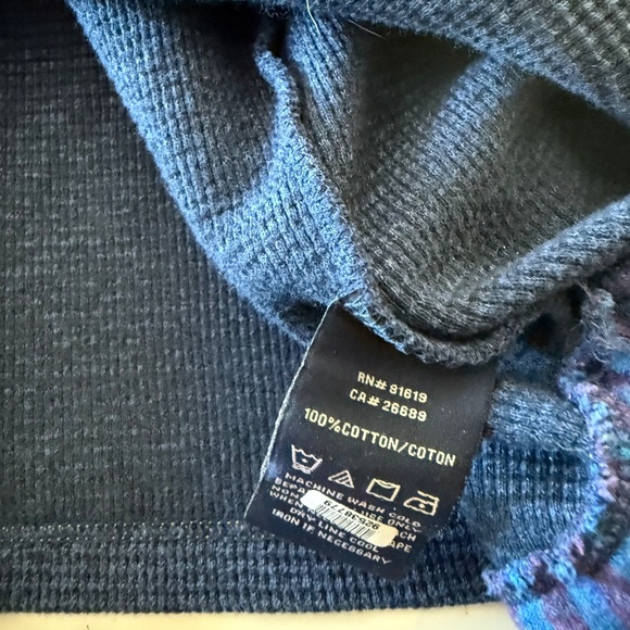 Robert Graham Dark Navy Quarter Zip Designer Pullover Sweater Mens LARGE Cotton - Picture 9 of 9